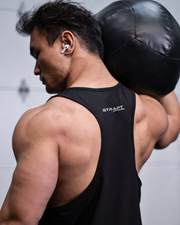 Men's Black T-Back Tank