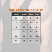 Men's Black T-Back Tank